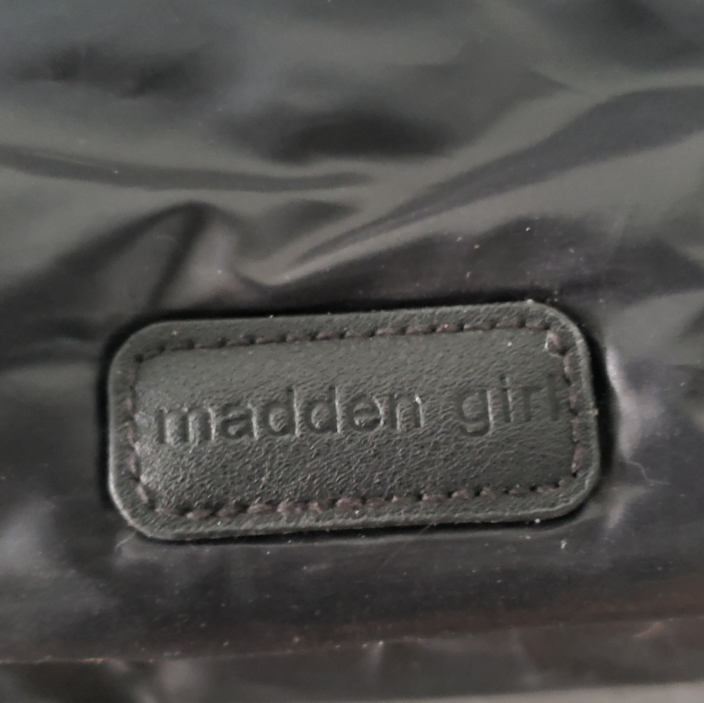 Black Metallic Madden Double Zip Backpack - Picture 5 of 5
